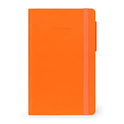 Imagen de Legami Cuaderno de rayas medianas, papel certificado FSC®, marfil, 90 g/m², 192 páginas, tapa suave, cierre elástico, 13 x 21 cm, color neón naranja, MYNOT0175