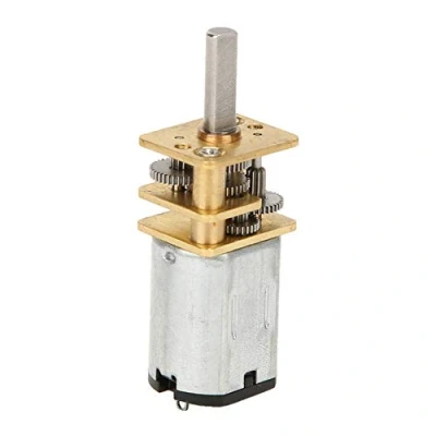 Imagen de Fafeicy DC 12V 60RPM Reductor de velocidad del motorreductor, con caja engranajes metal, GA12 N20 Motorreductor Motor reducción DC, control positivo e inverso (60 rpm)