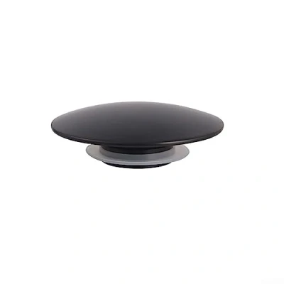 Imagen de ZYNCUE tapón desplegable Click Clack, de drenaje emergente para desagüe lavabo negro mate, botón clic baño, cocina, lavabo, 66 mm