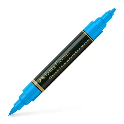 Imagen de Faber Castell 160410 Caja de 4 marcadores acuarelables A. Dürer 110. Color Azul ptalocianina