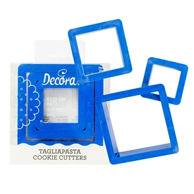Imagen de DECORA 0255304 Set 3 CORTADORES Cuadrado CM1,5/3,5/5