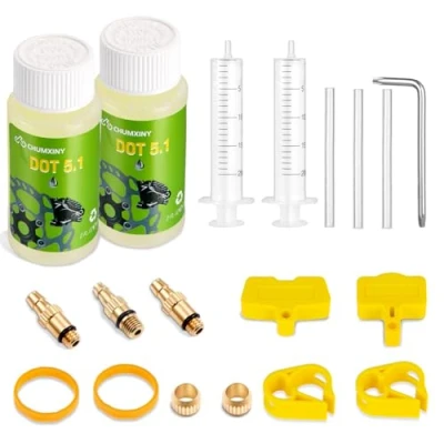 Imagen de CHUMXINY Kit Purgado Frenos para SRAM, Avid Gama de Disco Hidráulicos. Incluye 120 ML líquido Dot 5.1.