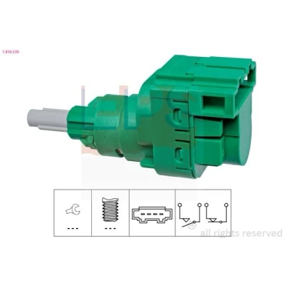 Imagen de EPS 1.810.230 Interruptor luces freno mecánico Made in Italy OE Equivalent VOLKSWAGEN: Golf 4, Transporter 4 Bus,