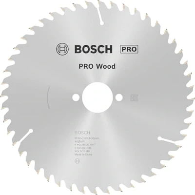 Imagen de Bosch Professional 2 608 641 186 Hoja de sierra circular Optiline Wood 190 x 30 2,0 mm, 48 (pack 1)