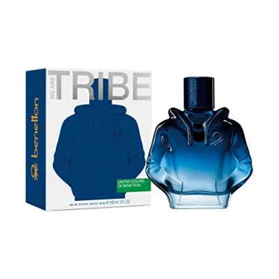 Imagen de United Colors of Benetton We Are Tribe, Eau de Toilette para Hombre, Larga duración, Fragancia joven, moderna, deportiva y casual, Notas lavanda, madera, ámbar frutales, 90 ml