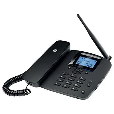 Imagen de Telefono Fijo inalámbrico SIM Motorola FW200L gsm Banda cuádruple Autonomía 8 Horas