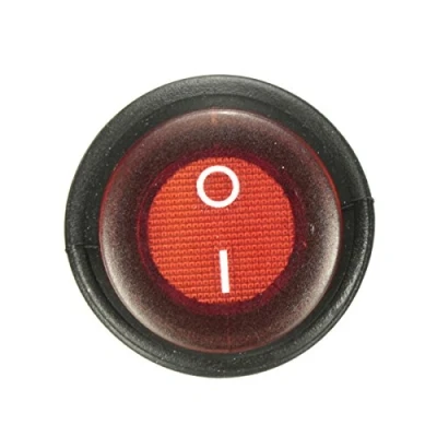 Imagen de Alamor 3 Pin Spst 12V 12A Led On/Off Interruptor Basculante Iluminado A Prueba De Agua Rojo