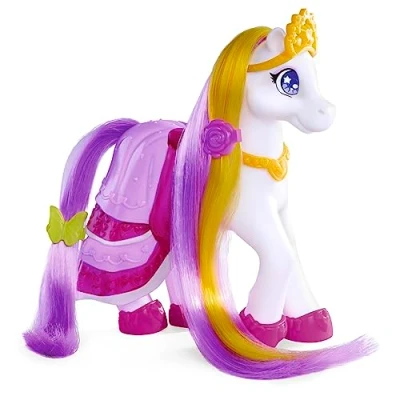 Imagen de Simba 105940141 Sweet Pony Ball Party, de Vinilo con Pelo Largo, 6 Accesorios, 22 cm, Caballo Juego a Partir 3 años