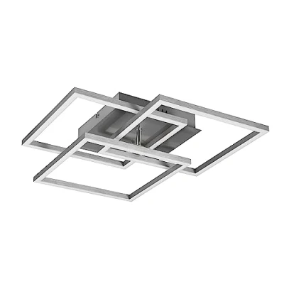 Imagen de Reality, Plafón, Mobile incl. 1 x LED,SMD,27,0 Watt,2700 6000K,3200 Lm. Cuerpo: Metal, Níquel mate A:39,0cm, L:42,0cm, A:10,0cm Mando a distancia,Regulador integrado,Pivotante,