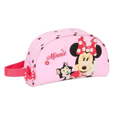 Imagen de Safta Minnie Mouse Naive Neceser Grande Niño, Infantil, Adaptable a Carro, Ideal para Niños de 5 14 Años, Cómodo y Versátil, Calidad Resistencia, 26x16x9 cm