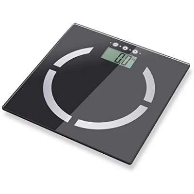 Imagen de Bascula de Baño Digital Grasa Corporal, Electrónica con Análisis Medición Peso IMC Visceral e Muscular, LCD, Negro