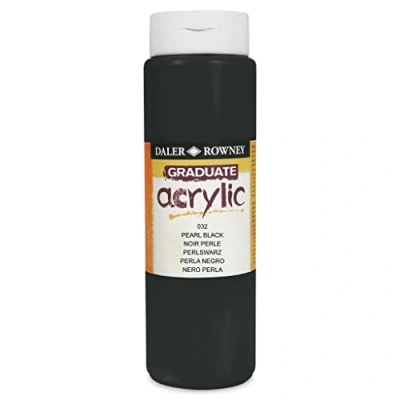 Imagen de Daler Rowney Graduate Pintura acrílica, 500 ml, color negro