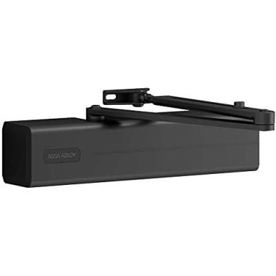 Imagen de Tesa Assa Abloy DC340 D9005, Cierrapuertas de guía deslizante o brazo articulado, Negro