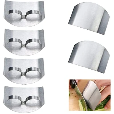 Imagen de Protector de Dedos para Cocina, Mano Acero Inoxidable Protector, Protectores dedos, Accesorios Cortar Verduras y Frutas Forma Segura