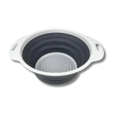 Imagen de Escurridor plegable de cocina gris blanco PP TPR (25 x 20 8,5 cm)