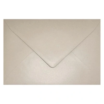 Imagen de Netuno 25 sobres nacarados de color arena DIN b6 125x175mm 120g Aster Metallic Sand con solapa engomada puntiaguda sin ventana para invitaciones boda Navidad bautizo cartas tarjeta fiesta bricolaje