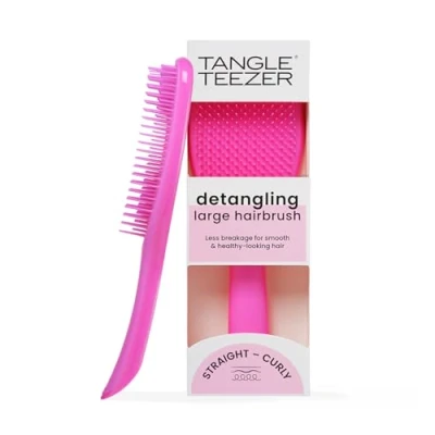 Imagen de Tangle Teezer Large Ultimate Detangler Hairbrush para cabello húmedo y seco Cepillo desenredante grueso, rizado largo dientes de dos niveles reducen la rotura eliminan los nudos