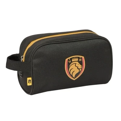 Imagen de Safta Kings League Ultimate MÓSTOLES Neceser Escolar Infantil con Asa, Infantil, Fácil Limpieza, Cómodo y Versátil, Calidad Resistencia, 24x10x15 cm, Color Negro