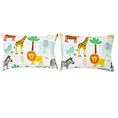 Imagen de Bloomsbury Mill Juego de Cama para niño 2 Fundas Almohada adicionales 50cm x 75cm Aventura en el Safari Animales la Selva