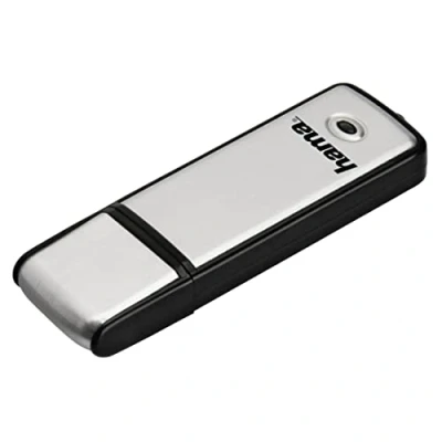 Imagen de Hama Fancy Memoria Flash (64 GB, USB 2.0), Color Negro y Plateado