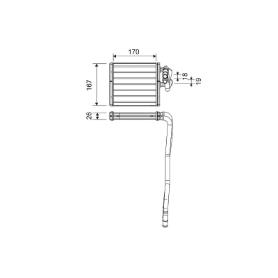 Imagen de VALEO 811510 Radiador de Calefaccion FORD: FIESTA 6