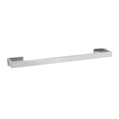 Imagen de WENKO Toallero Uno Genova Shine de 60 cm con Turbo Loc®, soporte decorativo acero inoxidable para toallas, fijación sin taladrar, (An.xAl.xP): 61 x 4,4 7,6 cm, brillante