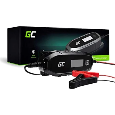 Imagen de Green Cell® Cargador de batería Automático Inteligente Portátil 6V/12V 4A (SLA, AGM, Gel, EFB, Wet, LiFePO4) con Modo reacondicionamiento Prueba para automóvil Motocicleta camión UPS