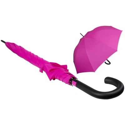 Imagen de iX brella First Class XL Paraguas automático de fibra vidrio (110 cm), rosa neón, 110 cm,