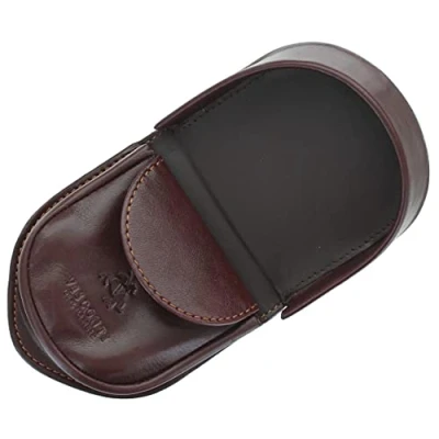 Imagen de Visconti Colección Monza Monedero Bandeja para Monedas de Cuero Curtido Vegetal Hombre TRY6 Marrón