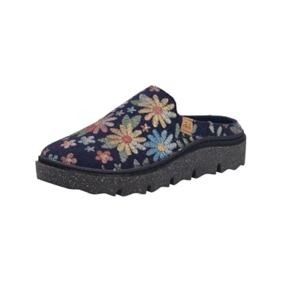 Imagen de Josef Seibel Carmaux.01 Pantuflas para mujer, ancho G (normal), plantilla intercambiable, Ocean Multi, 41 EU