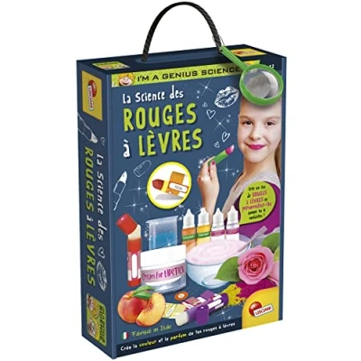 Imagen de I&#039;m a Genius LA SCEINCE de LOS Rojos LEVRES, Rico Material del Laboratorio, Ceras Naturales y no tóxicas, Aromas perfumados, Partir 7 años