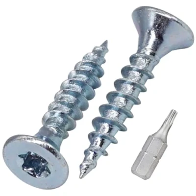 Imagen de SKIR&#039;CO (300 piezas) tornillos para madera de acero galvanizado 3,0 x 16 mm, cabeza Torx, avellanada, aglomerado, totalmente roscados