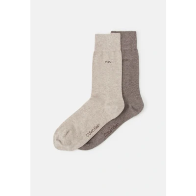 Imagen de Calvin Klein Underwear Unisex 2 PACK Calcetines, Hombre, Talla: 39 42, Brown melange
