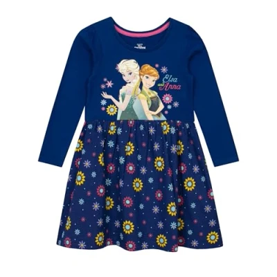 Imagen de Disney Frozen Vestido Vestidos Princesa Niña Disfraz Multicolor 18 24 Meses