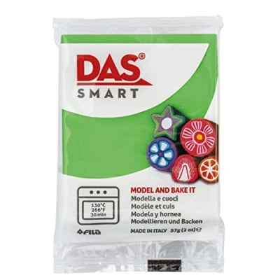 Imagen de DAS Smart, Pasta para modelar que se endurece al horno, 57g, Verde Primavera