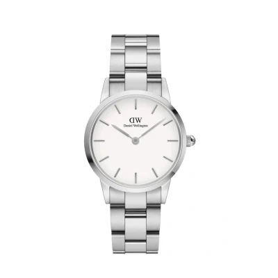 Imagen de Daniel Wellington Iconic Link, Reloj Plateado, 32mm, Acero Inoxidable, para Mujer
