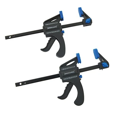 Imagen de Silverline Tools 250108 Sargentos monomanuales, 2 pzas (100 mm)