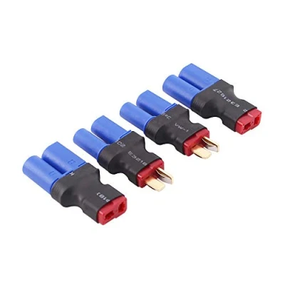 Imagen de OliRC 4piezas EC5 a T Plug Deans Style Macho Hembra Conector Adaptador(C82 4)