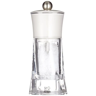 Imagen de Peugeot Molinillo de Sal, Color Blanco, Acero Inoxidable, 14 Centimeters