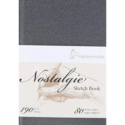 Imagen de Hahnemuhle Nostalgie Sketch Book Portrait A6 (5.8X4.1 Inches) 190gsm 40 sheets/80 Pages