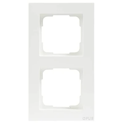 Imagen de OPUS® 55 Marco embellecedor para 2 enchufes, color blanco polar
