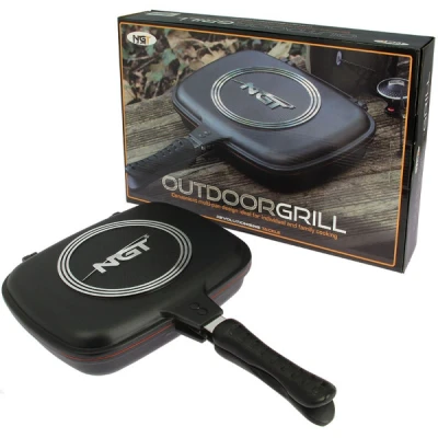 Imagen de NGT Sartén de Doble Parrilla Utensilios cocina para camping