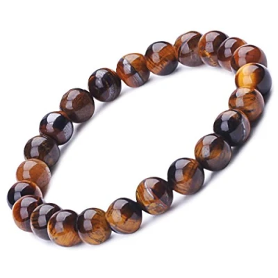 Imagen de Pulsera Budista de la Marca Infinite U, elástica, con Perlas 9 mm, para Terapia, Yoga o meditación