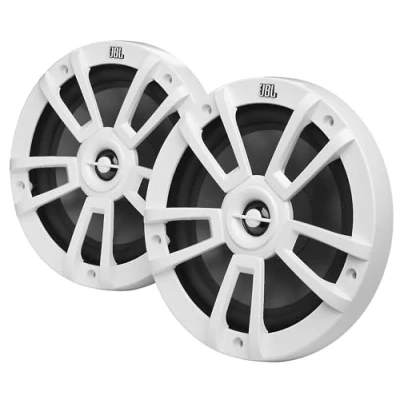 Imagen de JBL Altavoces Barco Stage Marine 8&quot; (200 mm) Impermeable Altavoz Marino Dos vías y 375 vatios para Barcos o jardín Exterior Resistente a los Rayos UV al Agua Salada Blanco