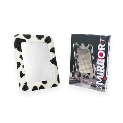 Imagen de Fisura Espejo de Mesa Original “Vaca. para Maquillaje 25 centímetros. Decorativo Pared Estampado. pequeño Mesa.