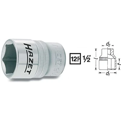 Imagen de HAZET 900 10 Piezas insertables de llave cubo DIN3124, ISO2725 1 Acero cromo vanadio moleteado