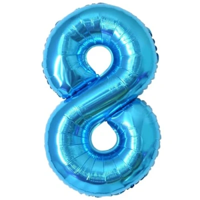 Imagen de Globos de Cumpleãnos 8 Azul,101 CM Globo Numeros Gigantes Grandes Decoracion,Globo Numero Niño Niña Adultos,Vuelan con Helio…