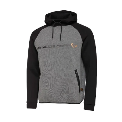 Imagen de Savage Gear Tec Foam Hoodie Dark Grey Melange M Suéter de pesca