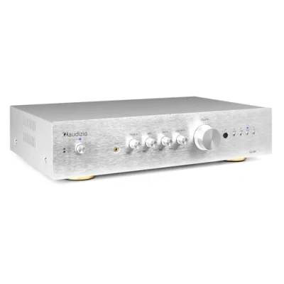Imagen de Audizio AD200A Amplificador Hi FI Bluetooth 2.1, 2 x 200w MAX., Salidas de Altavoz, 1 Salida Sub, Reproductor MP3, Ecualizador, Canales, Ideal para Tus películas y música, Color Aluminio