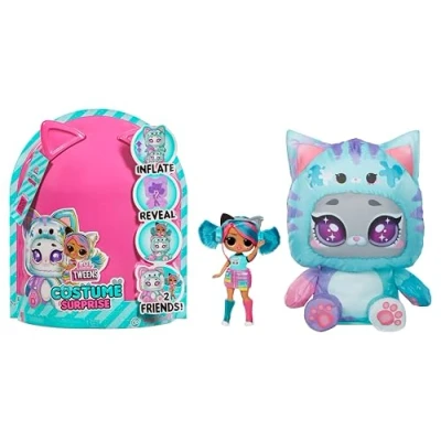 Imagen de L.O.L. Surprise! Tweens Costume Surprise Muñeca de Moda Emma Emo con Disfraz Hinchable Gatita Verde Azulado y Sorpresas que Incluyen Accesorios Fabulosos Ideal para Niños Mayores 4 Años
